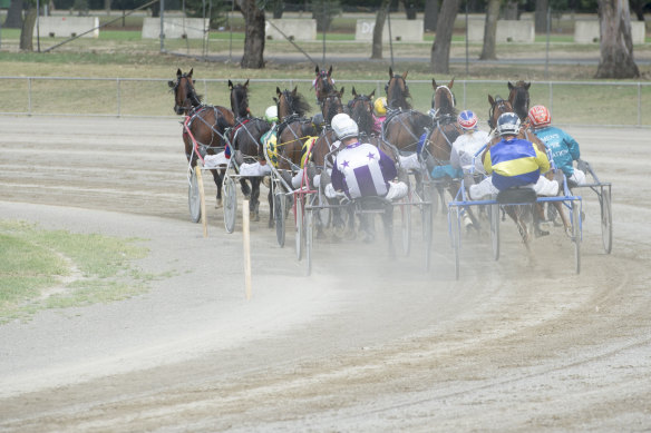 Harness racing is allowed without crowds under Victoria’s current rules. 