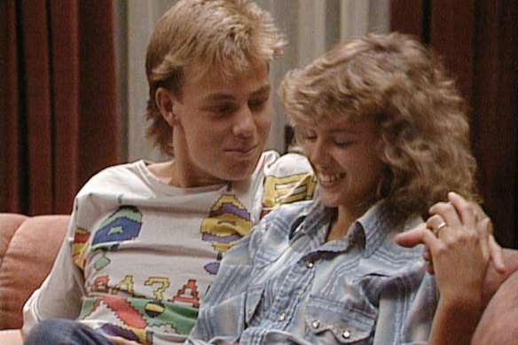 Kylie Minogue and Jason Donovan dated while starring together on Neighbours.
