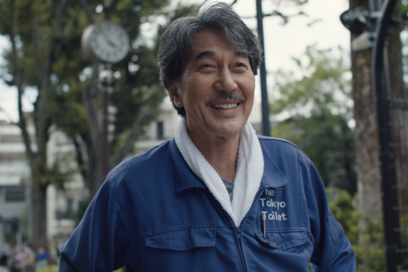 Audiences in Cannes embraced Koji Yakusho’s character, Hirayama.
