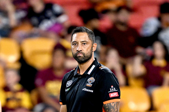 Benji Marshall put on a training masterclass on Friday, emulating what the Tigers can expect from Mitchell Moses