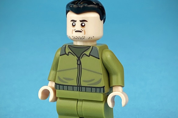 Custom Lego creator Citizen Brick designed a figurine of Ukrainian President Volodymyr Zelensky to raise money for the war-stricken country.
