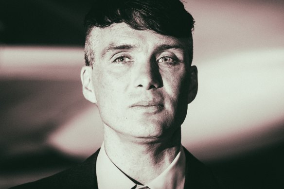 Cillian Murphy with his Peaky Blinders haircut in 2017.