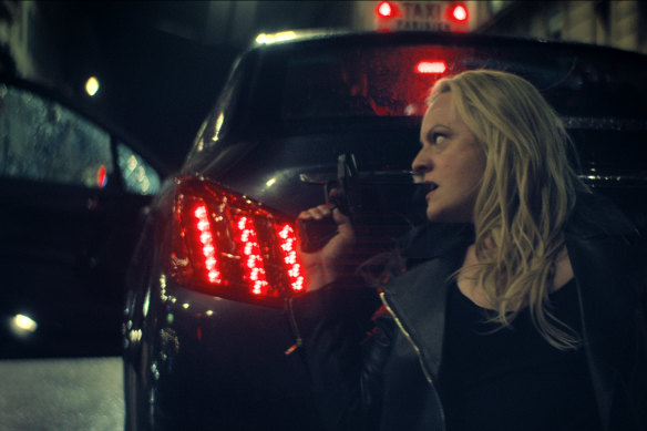 Elisabeth Moss gets physical in The Veil.
