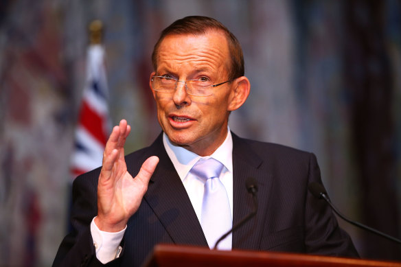 Former prime minister Tony Abbott. 