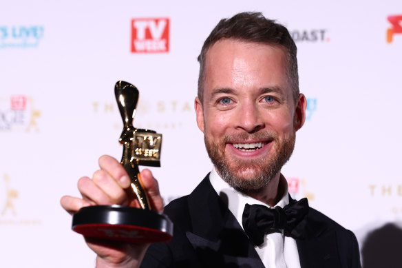 The man of the moment: Hamish Blake at the 2022 Logies.