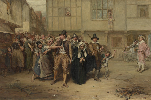 John Pettie, Arrest for witchcraft, 1866, oil on canvas, NGV.