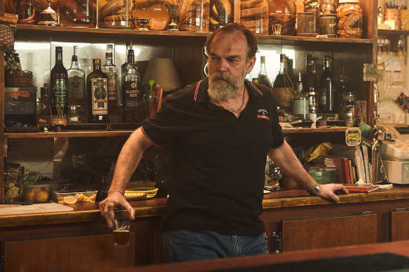 Hugo Weaving plays pub owner Billy in The Royal Hotel.
