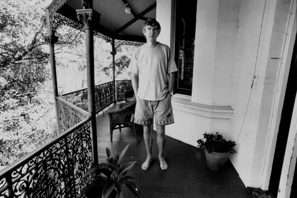 David Williamson at his then-home in Birchgrove in 1993.