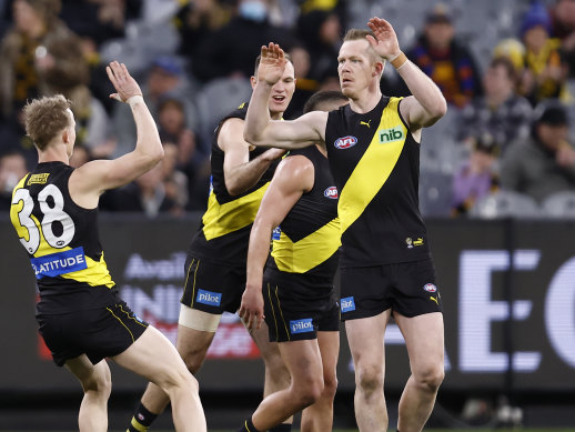 Richmond are in a fierce battle with the Western Bulldogs and St Kilda for ninth.