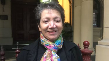Anne Lastman has flown to Melbourne from Perth to lend her support to Pell ahead of this morning's Court of Appeal decision