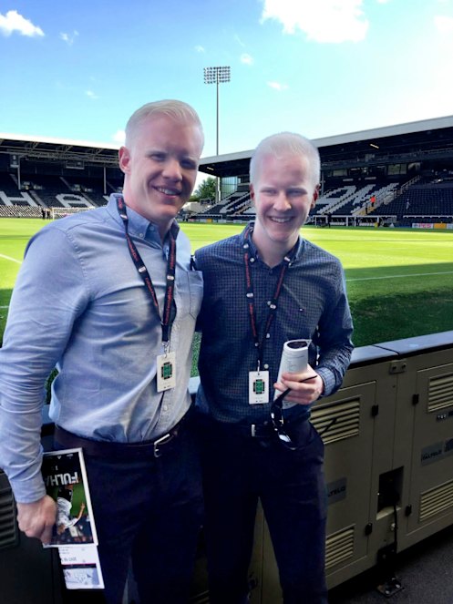 Australian athletes Chad and Kane Perris, pictured together more than a year ago.