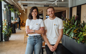 Bringing a “Netflix and Spotify model to the industry”: Flip insurance startup’s Kathleen Weaver and Chris Borrett. 