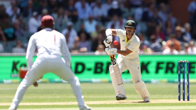 Australia v West Indies second Test day one LIVE updates: Warner out as Australia loses first wicket