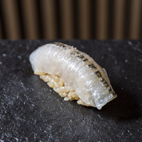 Garfish nigiri at Sushi On in Kew. 