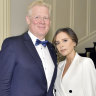 German Professor Augustinus Bader with Victoria Beckham in 2019, before the launch of their skincare collaboration.