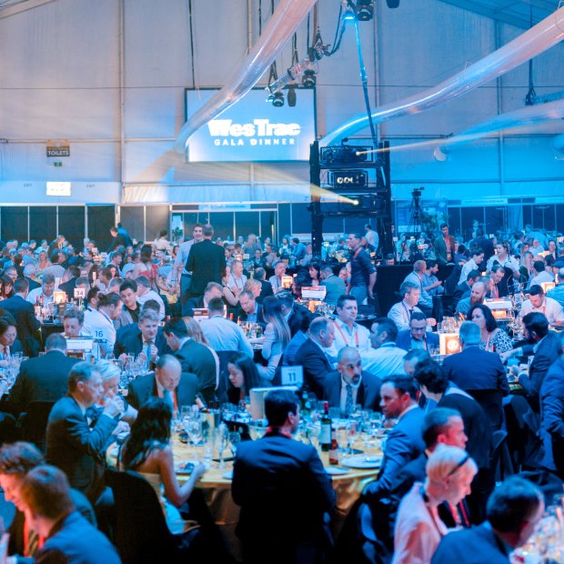 The Diggers & Dealers 2020 gala dinner on Wednesday night.