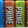 Prime energy drinks sold in convenience stores, despite exceeding caffeine limit