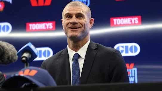 Matt King was officially unveiled as NSW Blues coach on Tuesday.