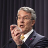 “That is an absurd question”: Attorney-General Mark Dreyfus during the press conference.