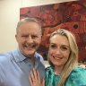 ‘She said yes’: Albanese’s Valentine’s Day proposal to Jodie Haydon