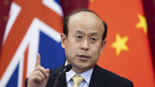 Chinese ambassador Xiao Qian warned Australia against becoming too close to Japan.