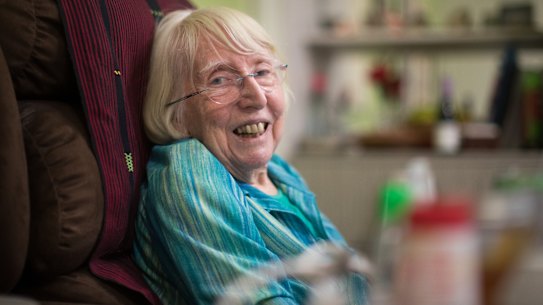 Merle Mitchell in February this year.