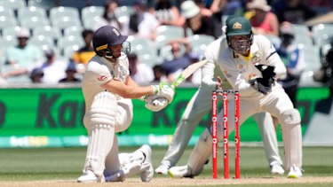 Buttler goes about his work on day five. 