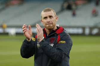 Melbourne coach Simon Goodwin dropped a hint about the rest of the AFL season during an interview on Wednesday.