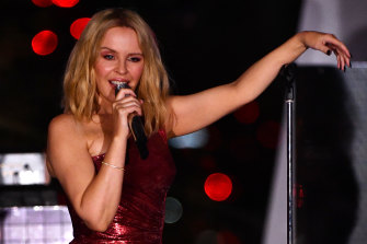 Kylie Minogue, seen here performing in London in September, is coming home.
