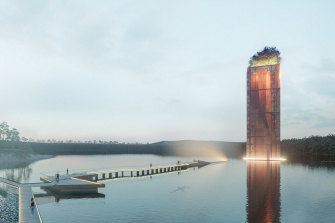 Artist's impressions of proposed Eden Project development at the former Alcoa site in Anglesea. 