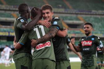 Napoli moved into the European places with their Serie A win over Verona. 