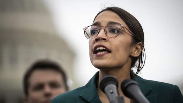 New York congresswoman Alexandria Ocasio-Cortez.