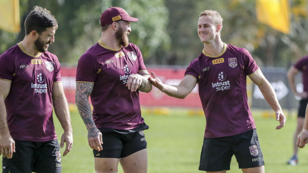 Matured: Daly Cherry-Evans (right) will get the chance to call the shots for his state this time around.