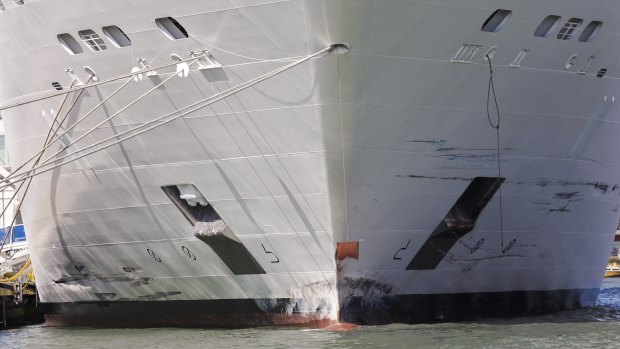 MSC Opera, which rammed into a dock and a tourist river boat in Venice on Sunday.