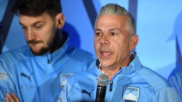 'I did it my way': Sydney FC coach Steve Corica is the first coach to win the A-League championship in his first season.
