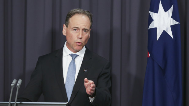 Health Minister Greg Hunt says Victoria's daily new cases are what should dictate easing restrictions.