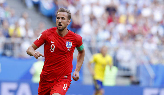 A clean cup: Golden boot contender Harry Kane of England.