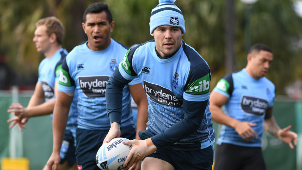 'You have to cherish these moments': David Klemmer at Blues training at Coogee Oval.