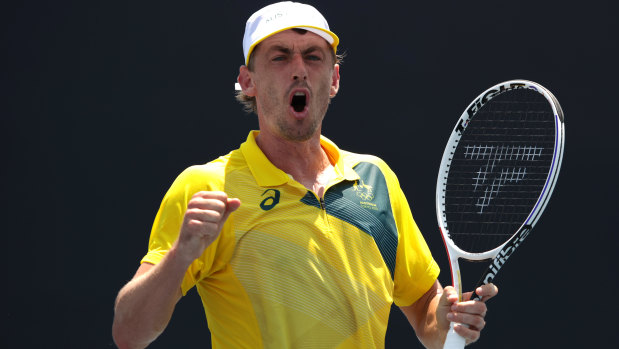 John Millman stormed into the second round.