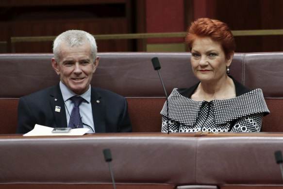 Senator Malcolm Roberts and Senator Pauline Hanson control two critical votes in the Senate.