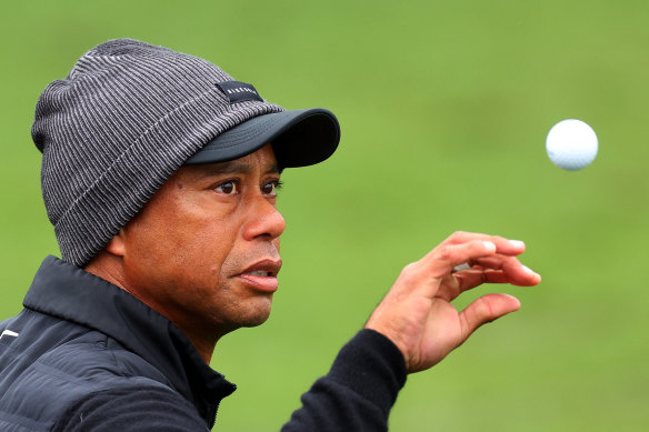 Tiger Woods was forced to withdraw from the rain-affected Masters at Augusta last month.