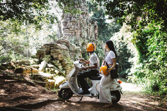 Immerse yourself in the region’s rich history with an Angkor by Vespa excursion at the Raffles Hotel d’Angkor.