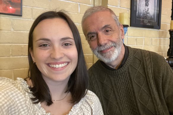 Ruby Kraner-Tucci with her dad, Joe.