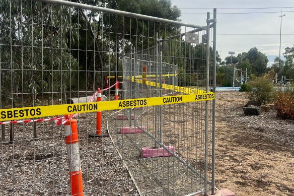 New fencing was erected at GJ Hosken Reserve in Altona North.