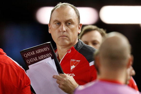 Sydney coach John Longmire is taking a stoic approach to a rapidly shifting AFL landscape this season.