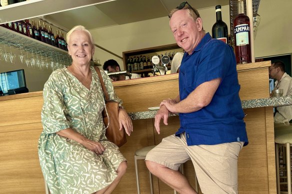 Gus and Karen at Vin Potpourri in Fremantle.