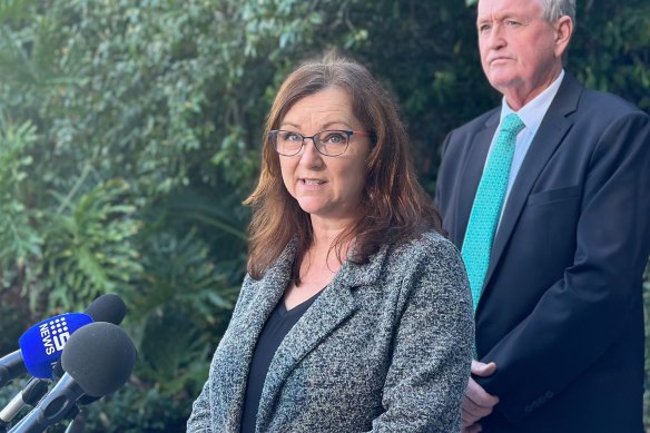 Kathy Ellis has been forced to live in a camper trailer after her home was delayed.
