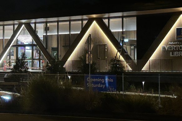 Lord Mayor Adrian Schrinner will open the new Everton Park library a week out from the Brisbane City Council election.
