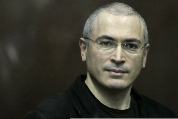 In Alex Gibney's Citizen K, Mikhail Khodorkovsky looks on from behind a glass enclosure during his 2010 courtroom appearance in Moscow.