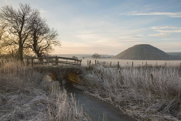 The mysterious Silbury Hill is regarded as the largest artificial chalk mound in Europe.